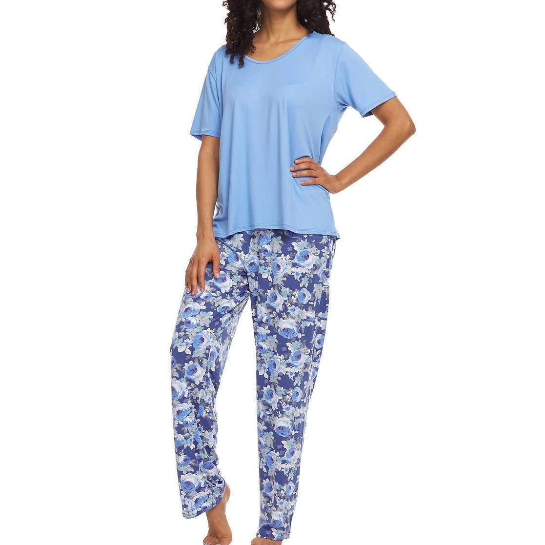 Flora Nikrooz Women's 3 Piece Pajama Set Sleep Dress Tee and Pants Sizes S M