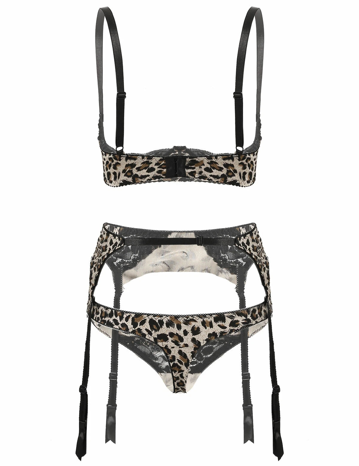 Women's G-string Sexy Lingerie Nightwear Lace Thong Bra Set Underwear Babydoll