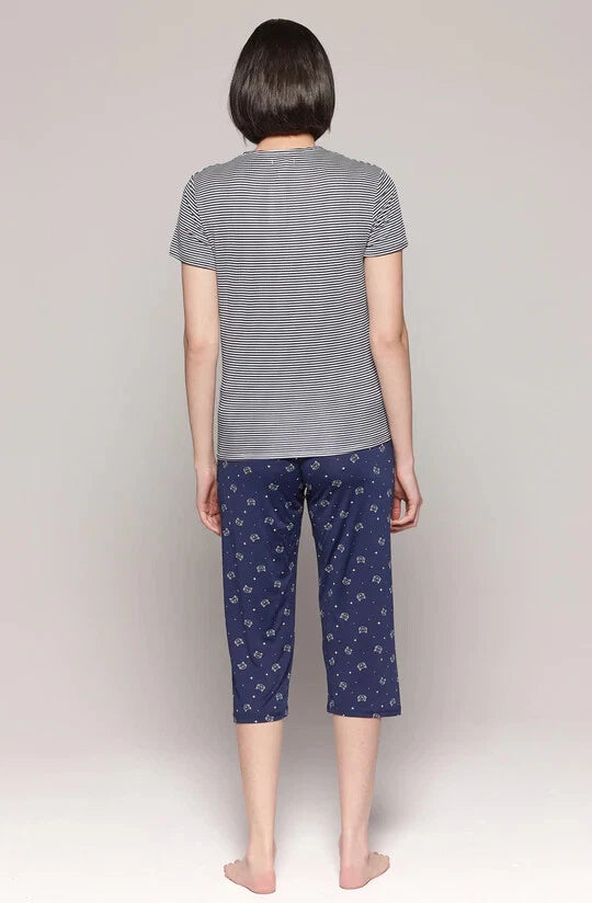 Claudel Lingerie Comfort and Company Short Sleeve Pajamas PJs