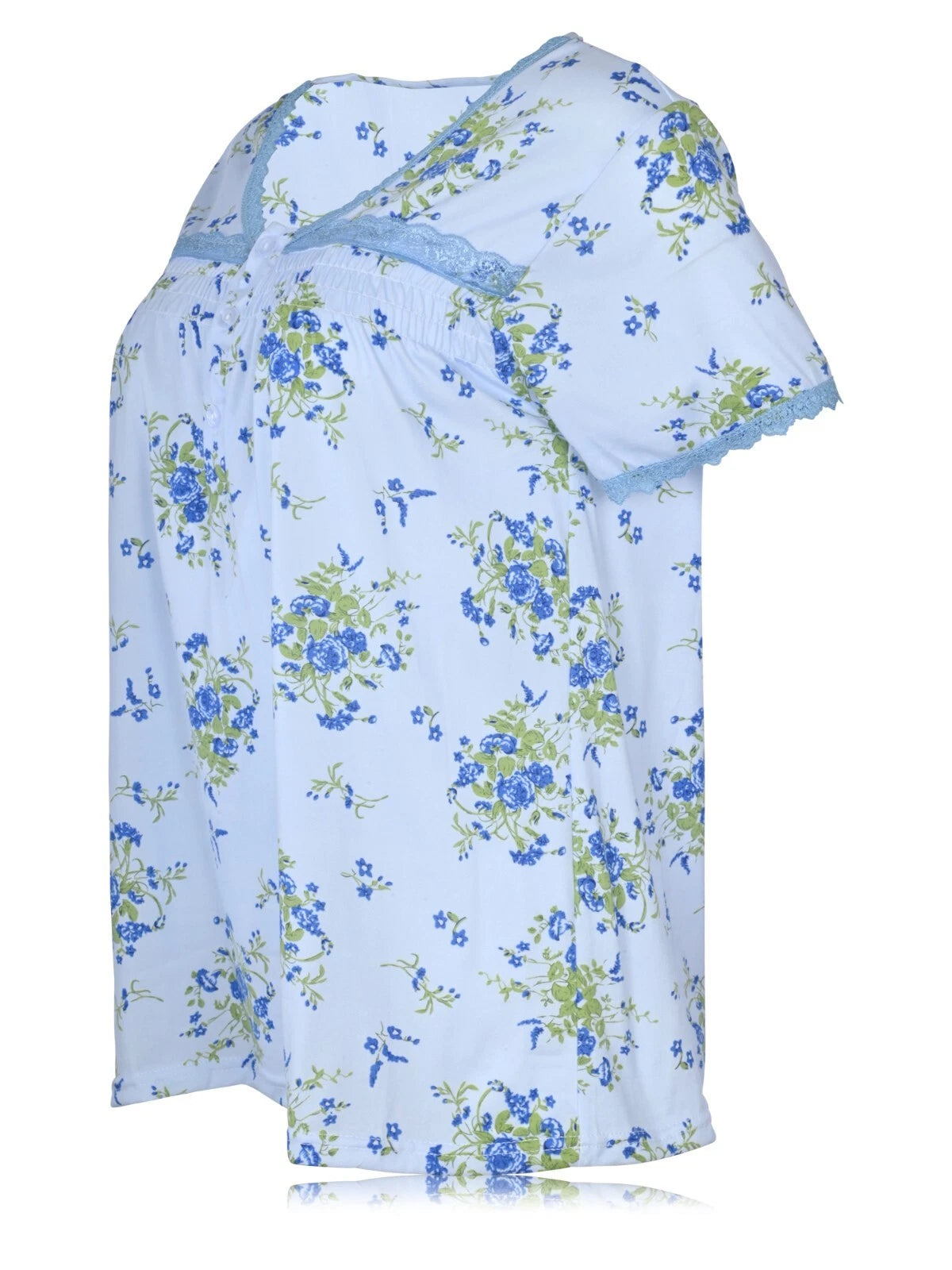 JEFFRICO Womens Capri Pajama Set 2 Piece Short Sleeve Top & Capri Pants 5201C