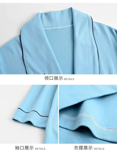 M-4XL Bridesmaid DressingGown Plus Size Cotton Bridesn'Robes Long Sleeve Loose