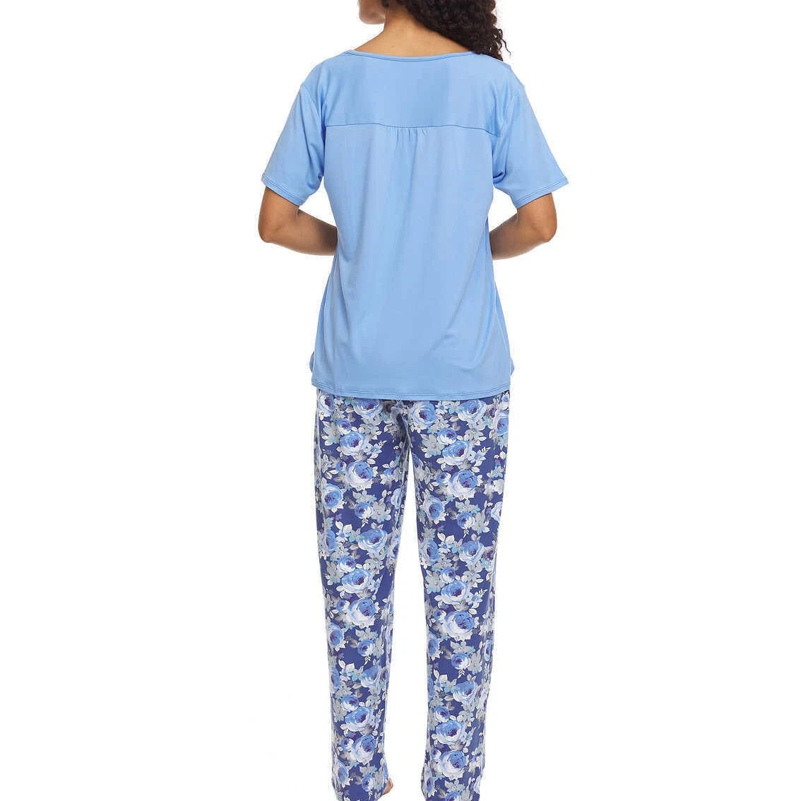 Flora Nikrooz Women's 3 Piece Pajama Set Sleep Dress Tee and Pants Sizes S M