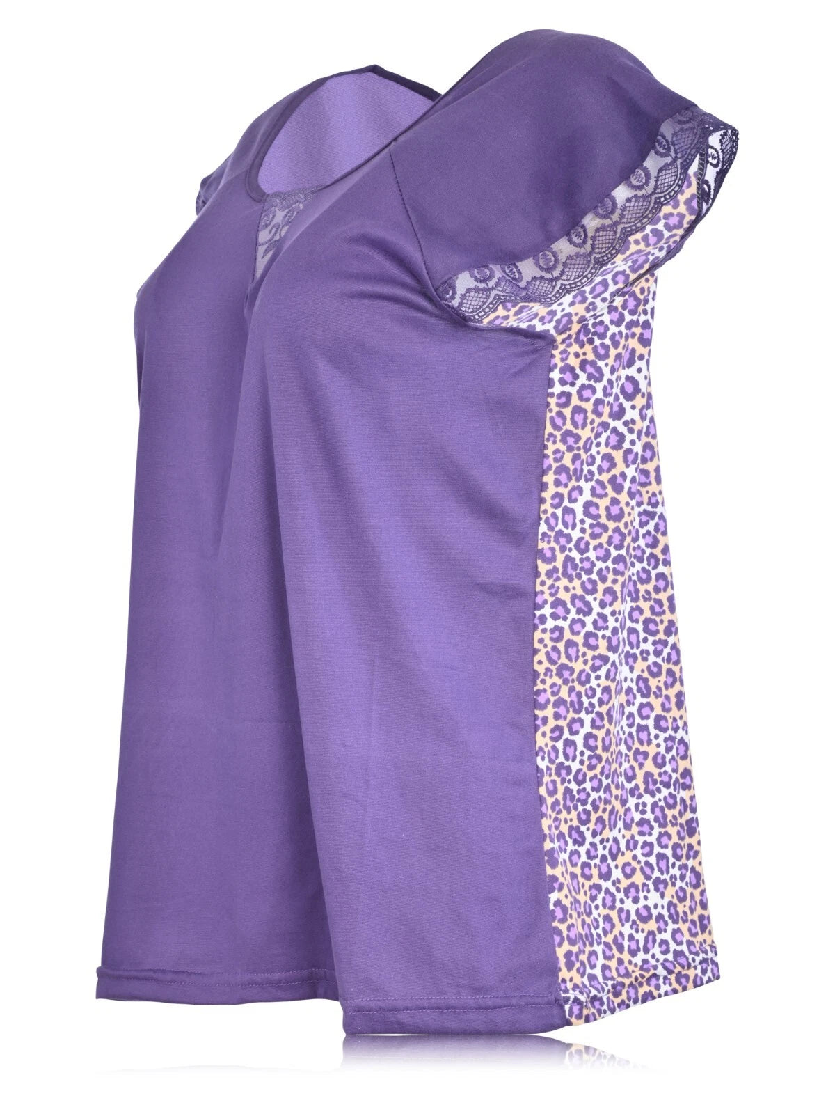 JEFFRICO Womens Capri Pajama Set 2 Piece Short Sleeve Top & Capri Pants 5035C