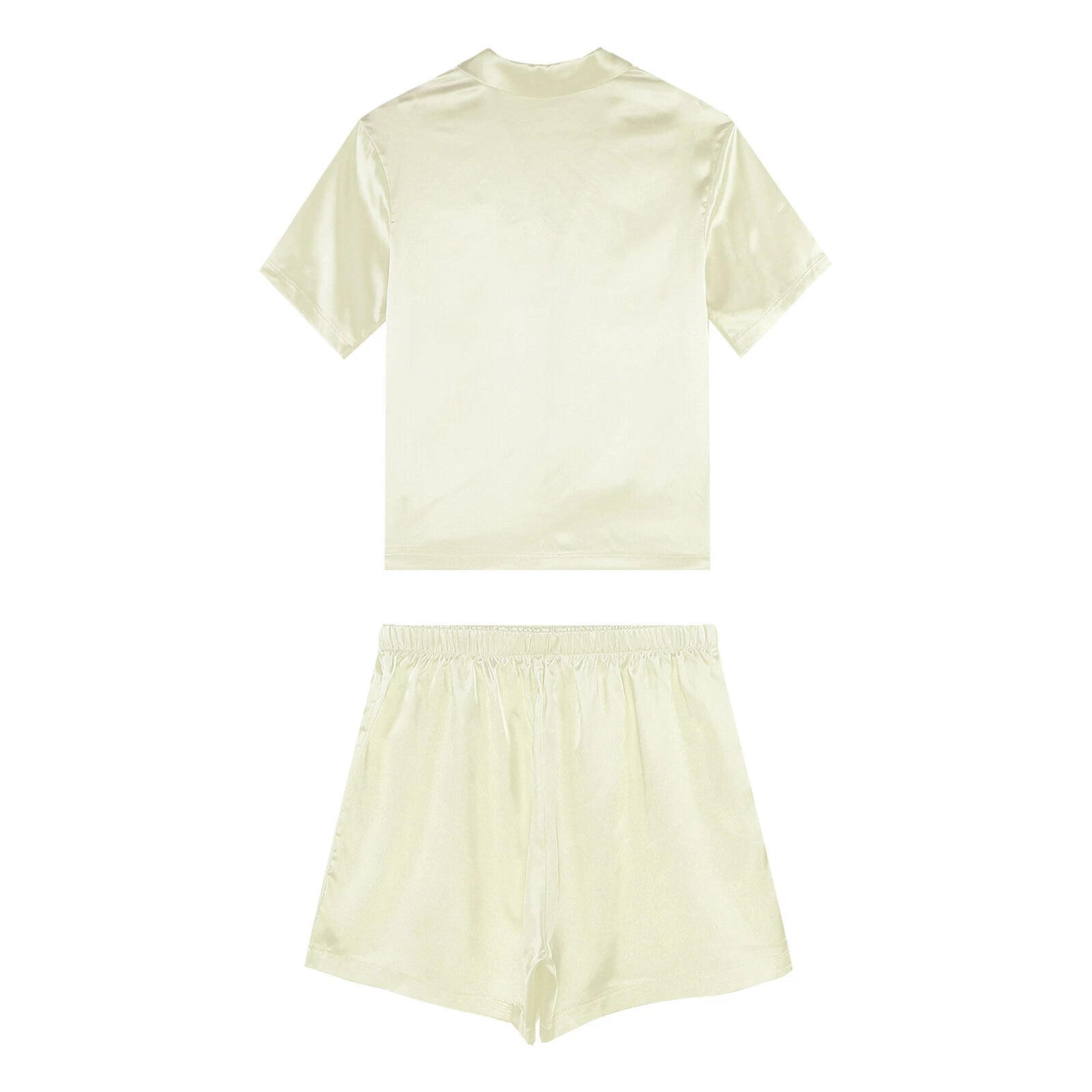 Women Nightwear Ice Cool Pajamas Set Silky Satin Sleepwear Soft Homewear Pants