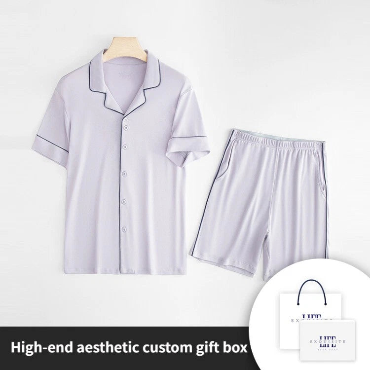Women's Pajamas Set Antibacteria Comfortable Casual Summer Short Sleeved Shorts