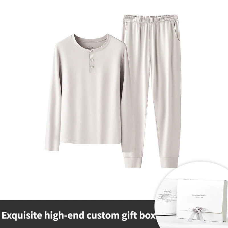 Women's Pajamas Set Long Sleeve Anti Bacterial Dust Mite Resistant Fits New Style-