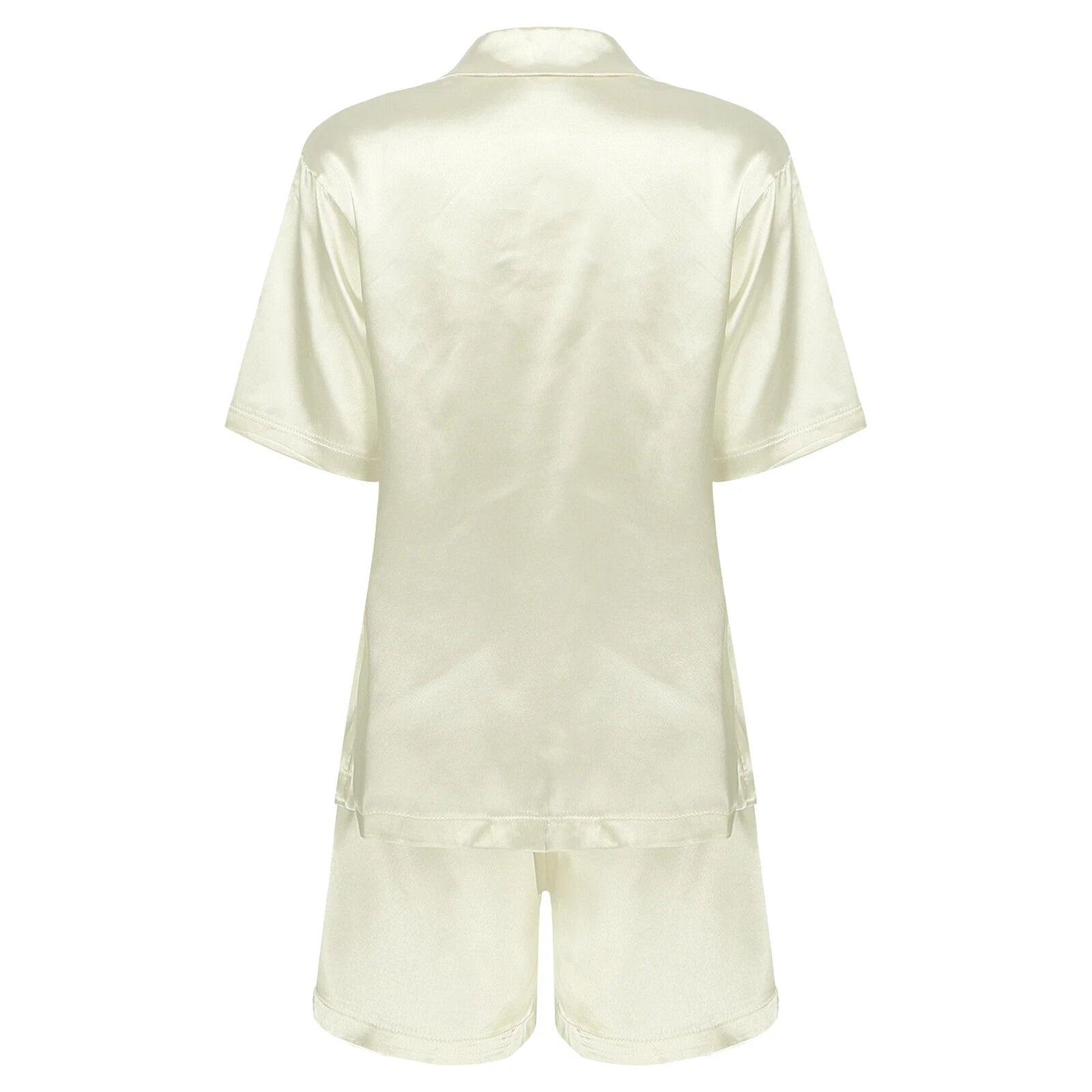 Women Nightwear Casual Pajamas Set Soft Sleepwear Shiny Homewear Comfortable