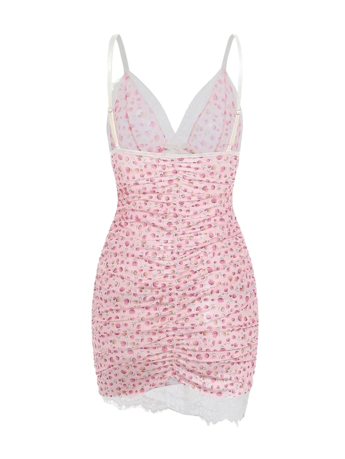 Sexy Women Lingerie Pink Lace Dress G-string Underwear Babydoll Sleepwear Gift