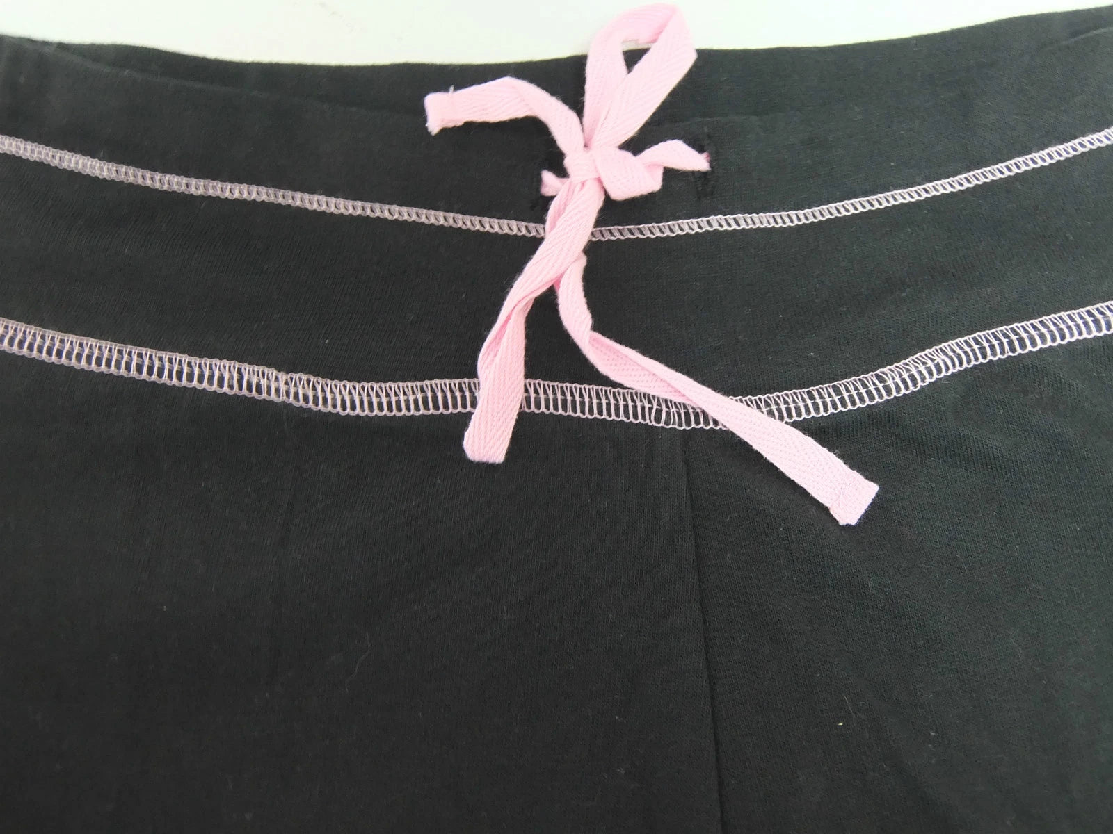 Ladies LOUNGER Pyjama Set PINK Long Sleeve Top BLACK Bottoms BODY BLEU Jersey PJ