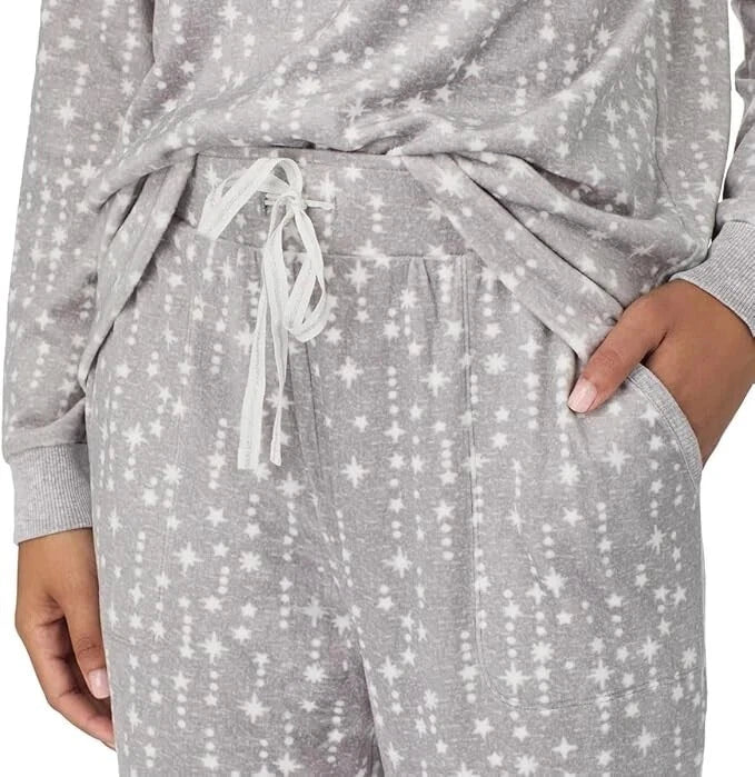 Nautica Women's 2 Piece Fleece Pajama Sleepwear Set(1812934)