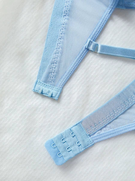 Women Sexy Lingerie Sleepwear Underwear Nightwear Babydoll Lace Bra Thong Set US