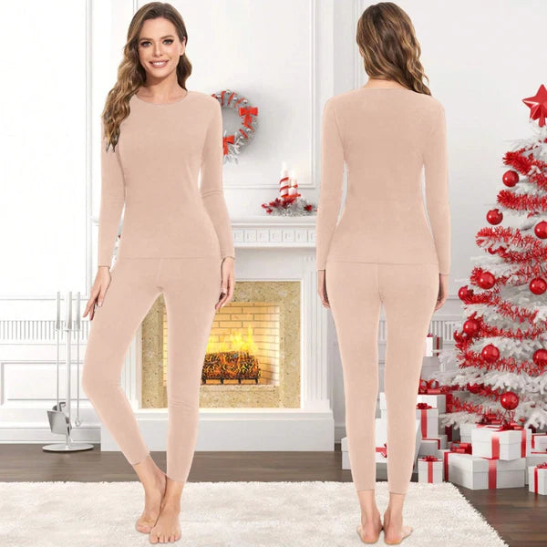 Conjunto Ropa Interior Térmica Clima Frío Para Mujer Ultrasuave Ropa Long Johns