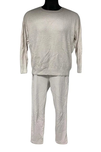 Barefoot Dreams Women's CozyChic Pullover & Straight Pant Almond