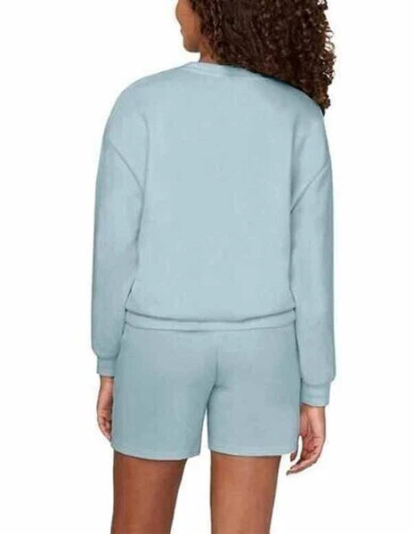 Buffalo by David Bitton Ladies 2-Piece Lounge Set Ribbed Long Sleeve Top & Short