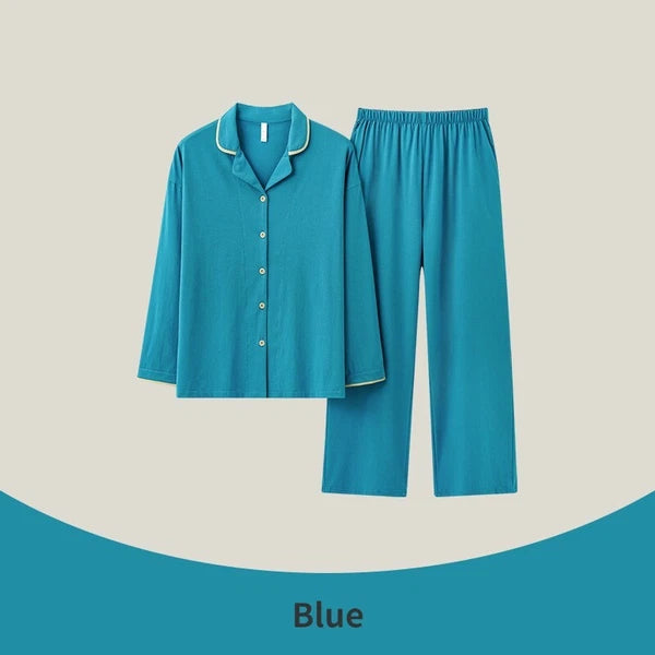 Women's Pajamas Antibacterial Dust Mite Resistant Solid Color Homewear Pajamas-