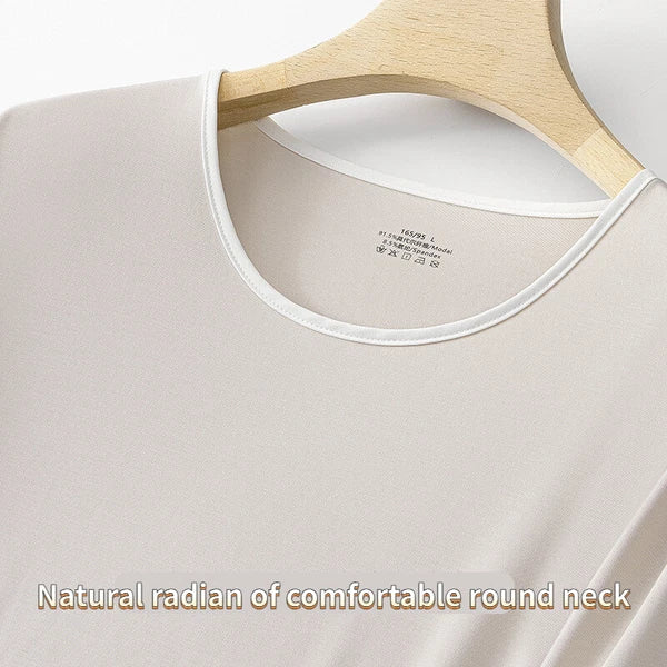 Fashion Spring Women's Three Quarter Sleeves Breathable Comfortable Nightgown Clothing-