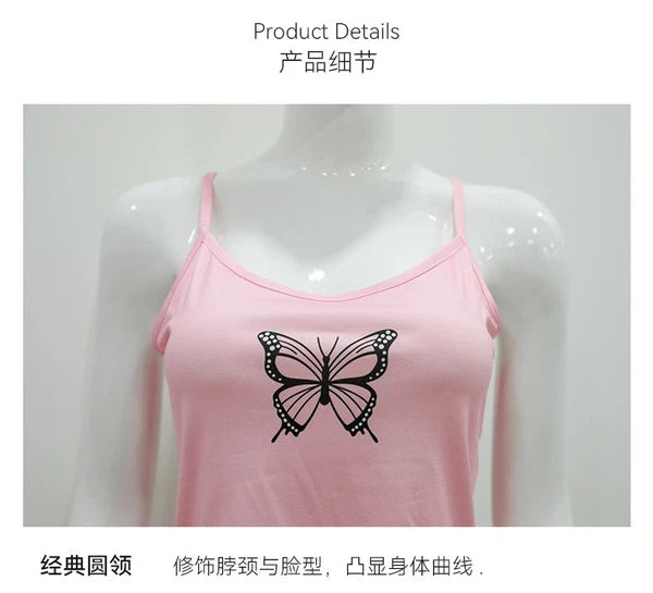 Sexy Women's Summer Suspender Shorts Pajama Set