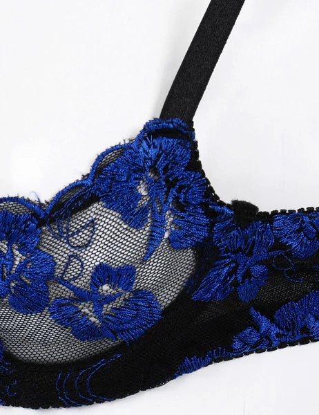 Women Sexy Lingerie Lace Bare Exposed Breast Bra Top G-string Underwear Babydoll