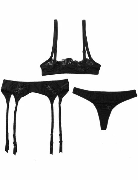Women's G-string Sexy Lingerie Nightwear Lace Thong Bra Set Underwear Babydoll