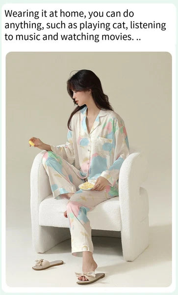 Women's Outdoor Homewear Set Comfortable Antimicrobial Fashion Cute Sleepwear