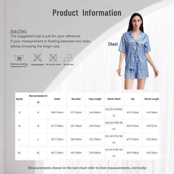 Women Nightwear Ice Cool Pajamas Set Silky Satin Sleepwear Soft Homewear Pants