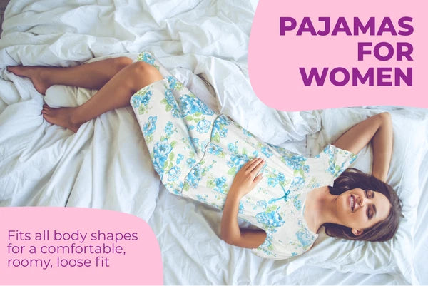 JEFFRICO Womens Capri Pajama Set 2 Piece Short Sleeve Top & Capri Pants 812C