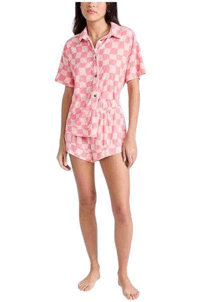 Honeydew Women's Easy Does It Shortie Pajama Set Pink
