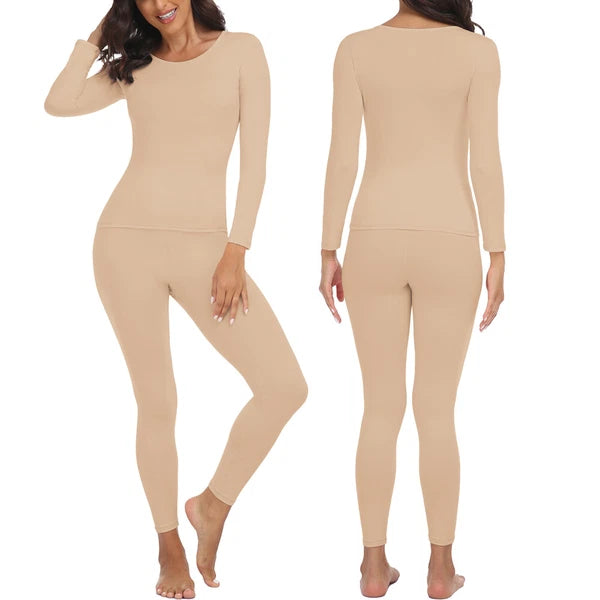 Conjunto Ropa Interior Térmica Clima Frío Para Mujer Ultrasuave Ropa Long Johns