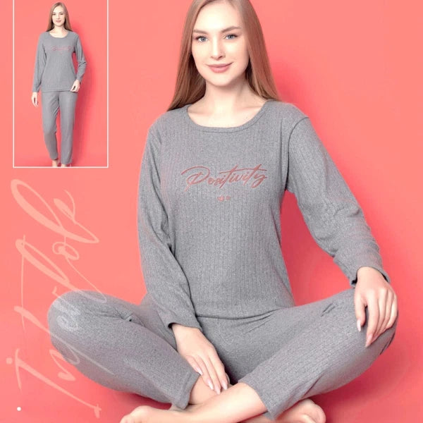 Joblot Ladies Pyjama Set Pyjamas With Long Sleeve And Trousers Homewear M-2XL-