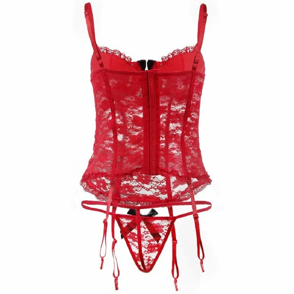 Women Sexy Lingerie Garter Belts Set Sleepwear Underwear Lace Nightwear G-String