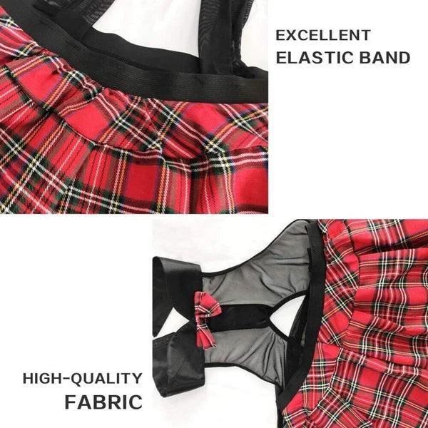 Halloween Underwear Women Sexy Cosplay Female Students Mini-skirt Tank Top US