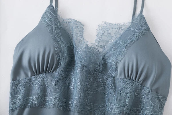 5PCS Lace Satin Robe Gown Set Sexy Women Nightgown Sleep Suit Home Kimono Pajama