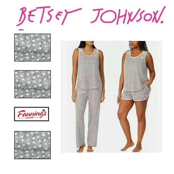 Betsey Johnson Women 3-Piece PJ Set | A32