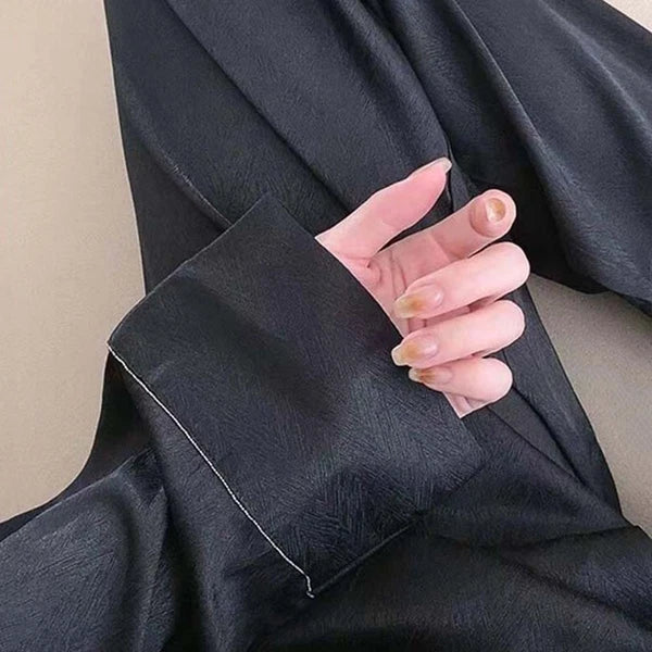 Skinny Clothes Solid Women Pyjamas Set Birthday Gift-