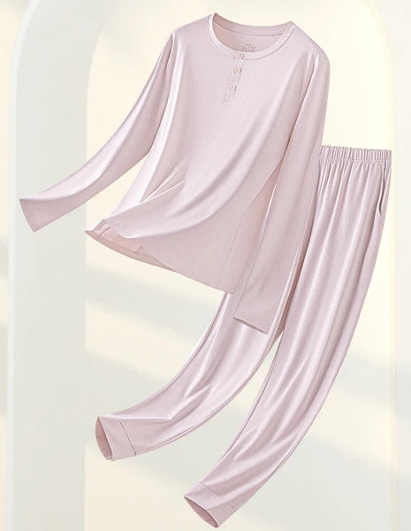 Women's Pajamas Set Long Sleeve Anti Bacterial Dust Mite Resistant Fits New Style-