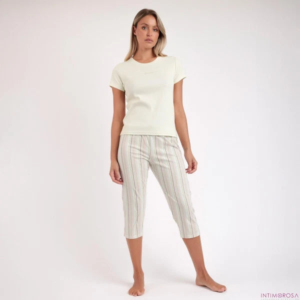 Women's Pajamas Stretch Cotton Trousers Capri Admas 63568