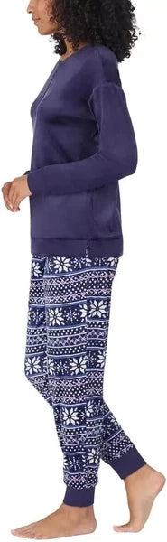 Nautica Women's 2 Piece Fleece Pajama Sleepwear Set(1812934)
