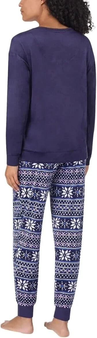 Nautica Women's 2 Piece Fleece Pajama Sleepwear Set(1812934)