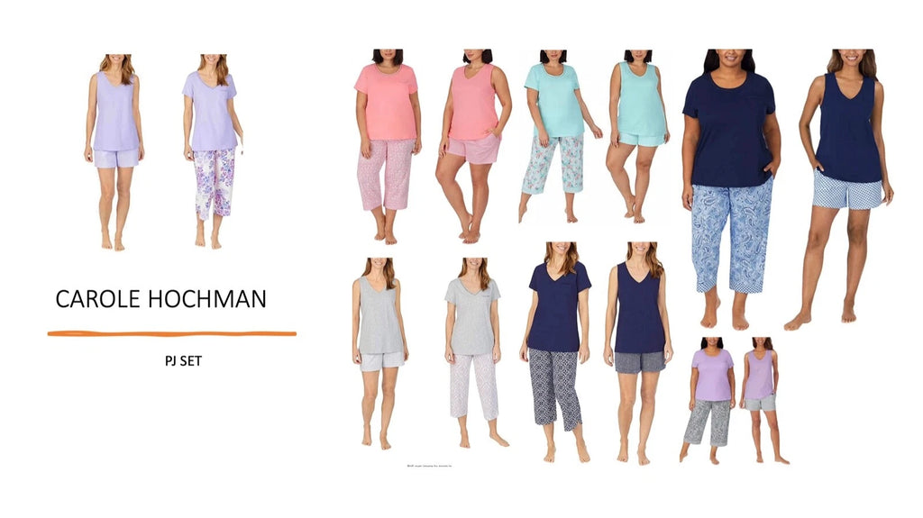 Carole Hochman Women's 4 Piece Pajama Set - VARIETY