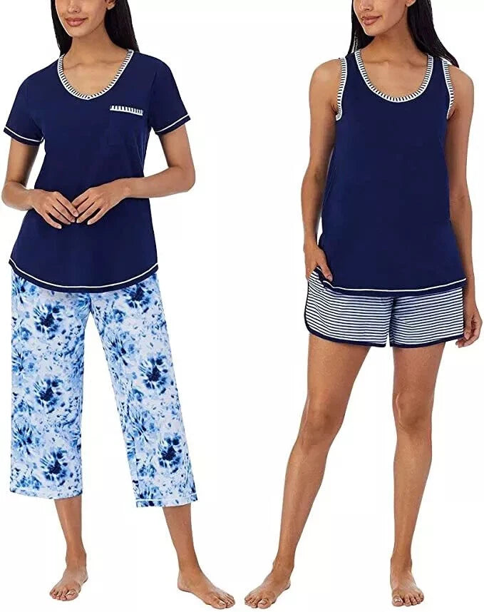 Carole Hochman Women's 4-Piece Cotton Pajama Set