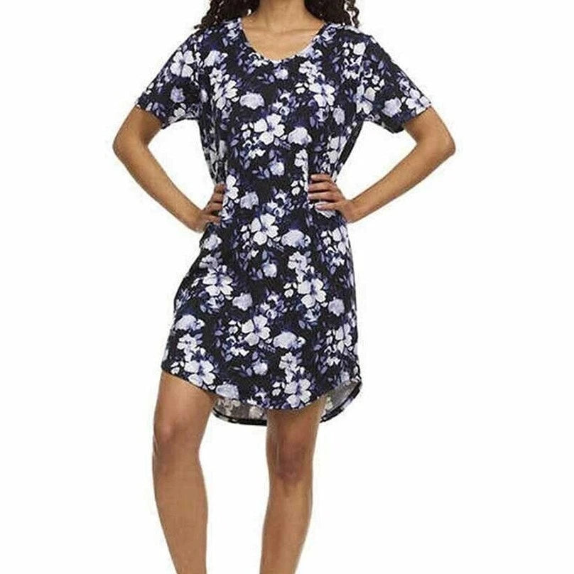 Flora Nikrooz Women's 3 Piece Pajama Set Sleep Dress Tee and Pants Sizes S M