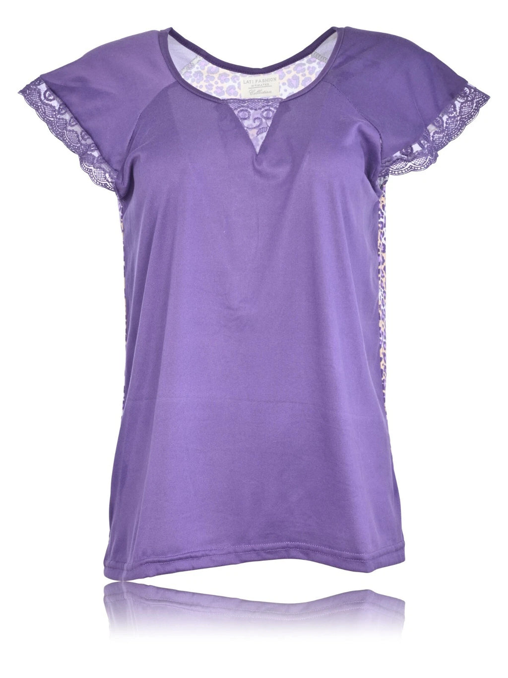 JEFFRICO Womens Capri Pajama Set 2 Piece Short Sleeve Top & Capri Pants 5035C