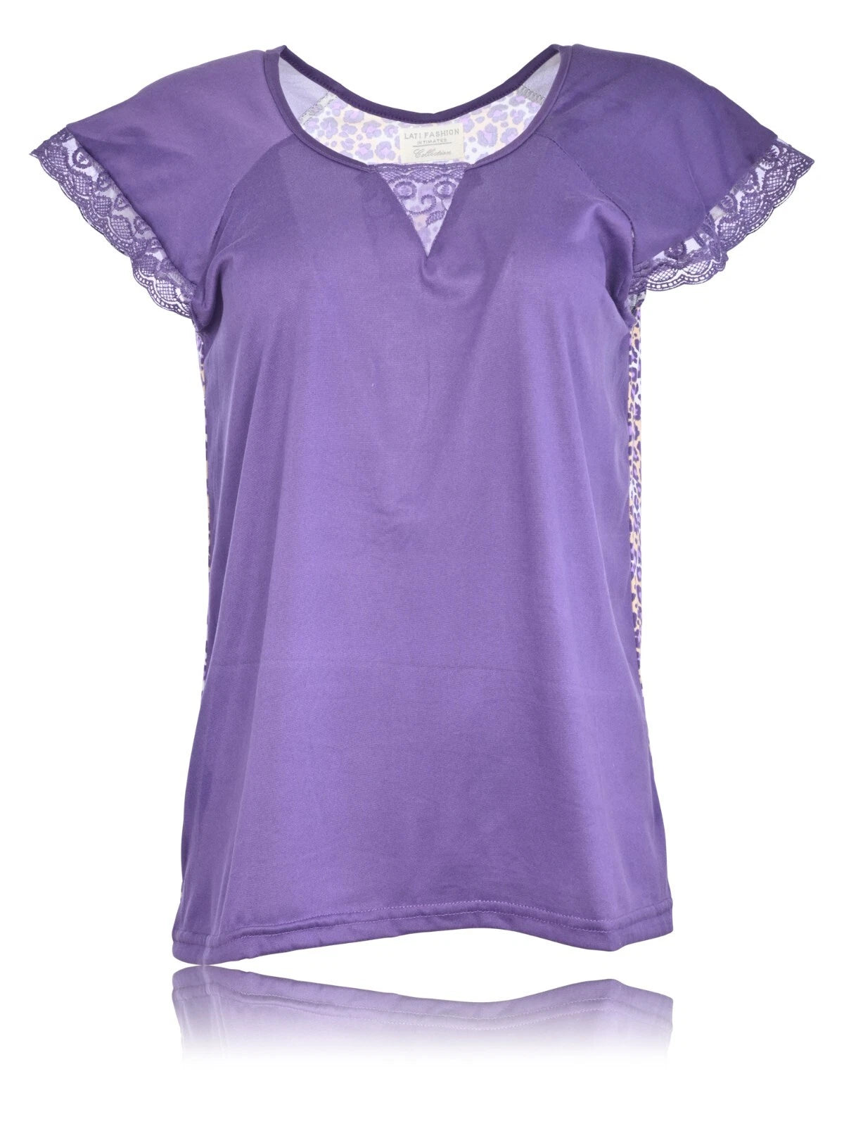 JEFFRICO Womens Capri Pajama Set 2 Piece Short Sleeve Top & Capri Pants 5035C