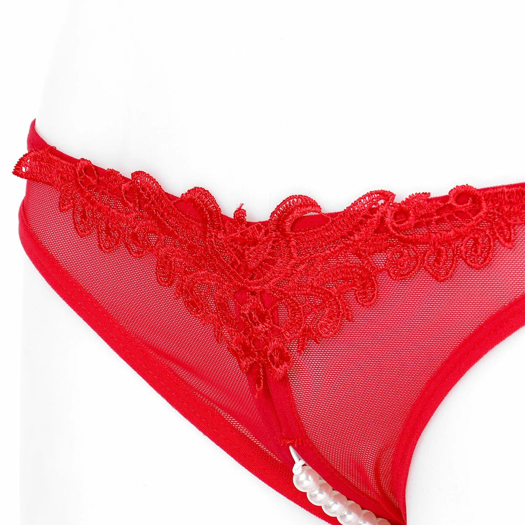 FEESHOW Sexy Lingerie Set Women Open Cup Bra Briefs Panties Babydoll AU