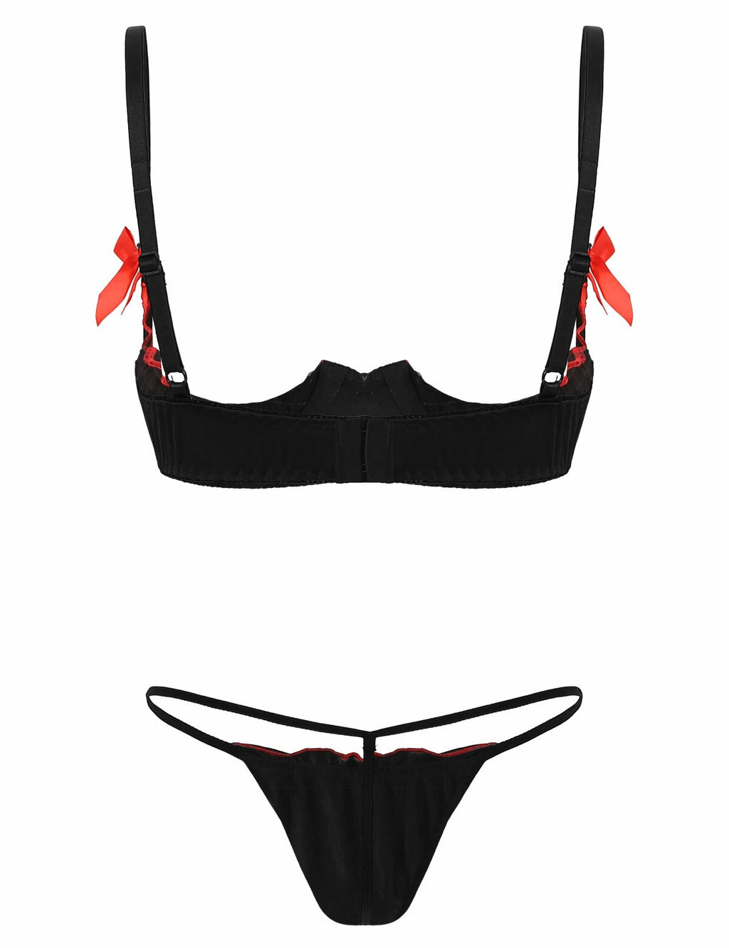 Women's G-string Sexy Lingerie Nightwear Lace Thong Bra Set Underwear Babydoll