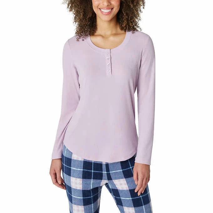 Eddie Bauer Ladies' 3-Piece Waffle Textured Fleece Pajama Set A34
