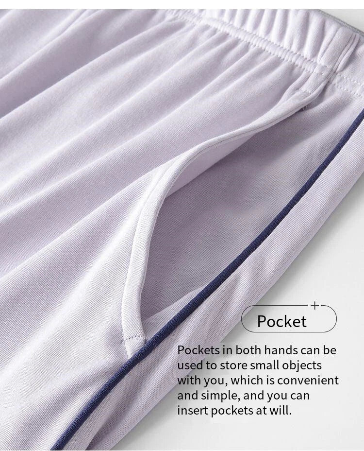 New Summer Women's Antibacterial T-Shirt Bermuda Comfortable Casual Size Pajamas Set-