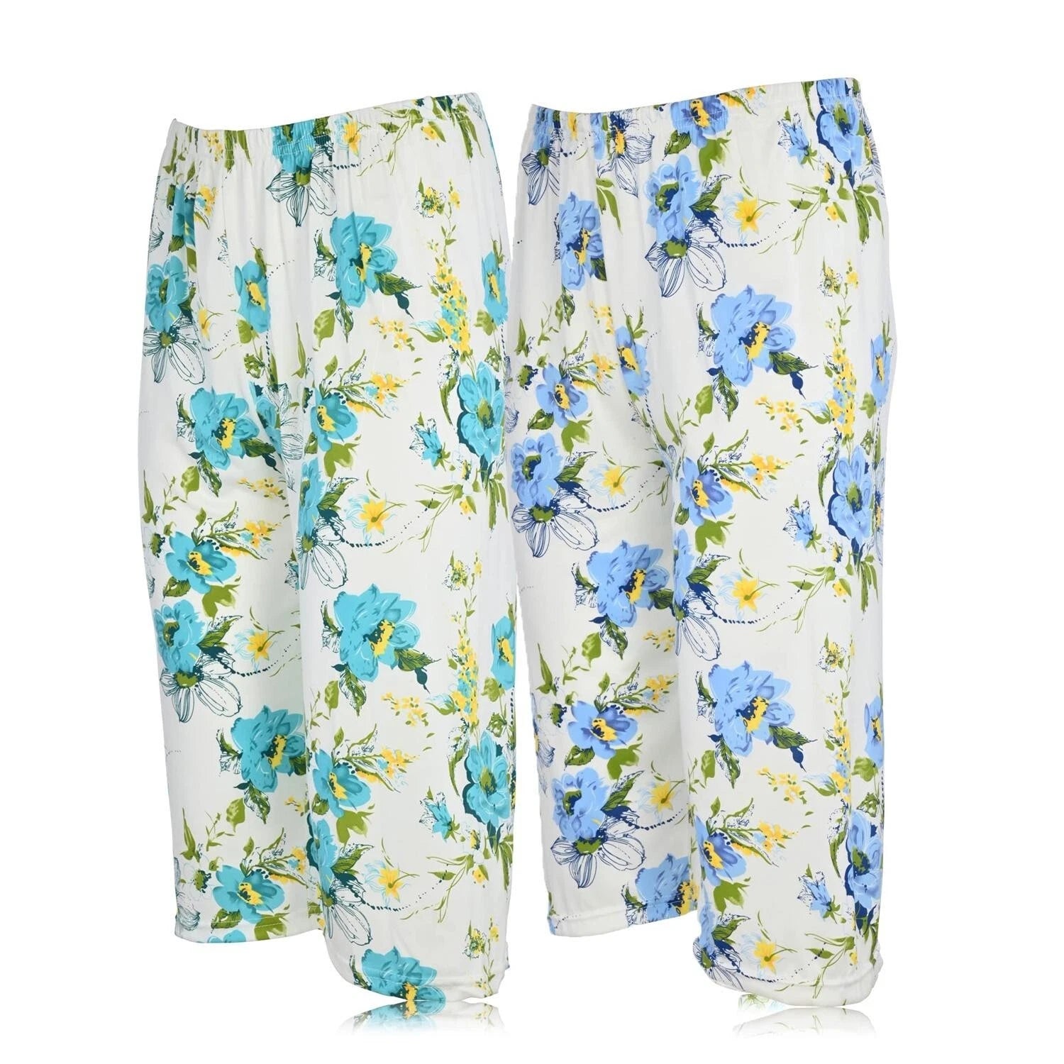 JEFFRICO Womens 2 Pack Capri Set Sleepwear Soft Pajamas Sleep Nightshirts 804C