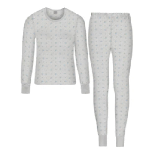 WOMEN'S Thermal TOP & BOTTOM SET Waffle Knit Long Johns Warm Underwear PJ'S 2pcs