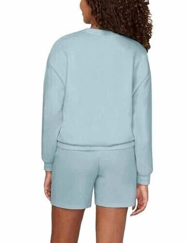 Buffalo by David Bitton Ladies 2-Piece Lounge Set Ribbed Long Sleeve Top & Short